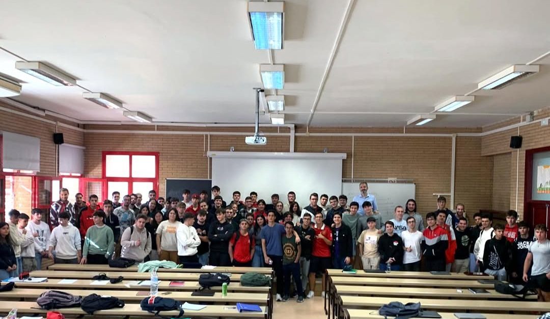 Infografía o escena representativa de los beneficios del coworking en una ciudad, destacando productividad, networking y flexibilidad.